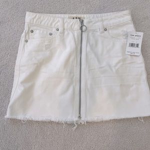 Free People Jean Skirt